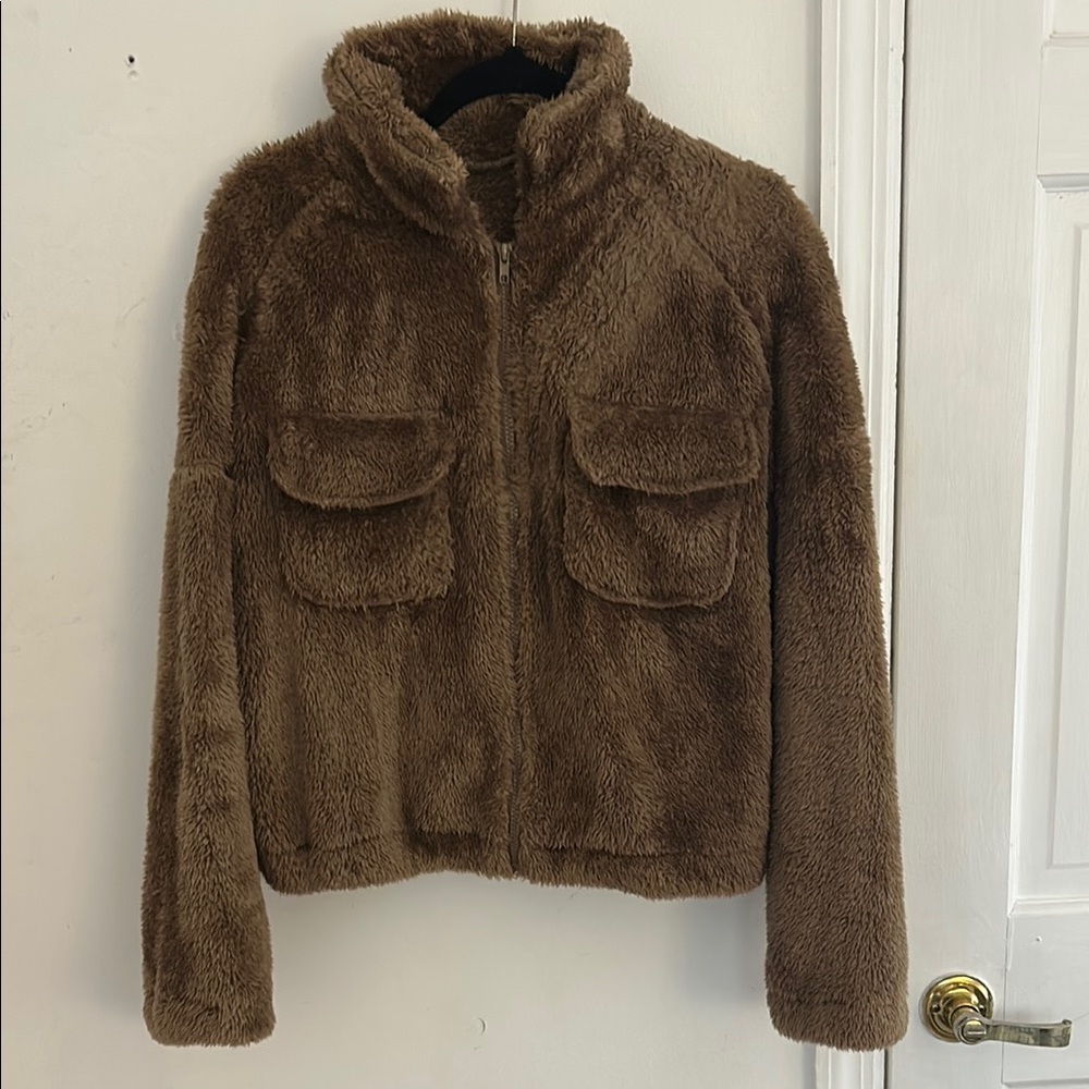 Amazon Brown Faux Fur Jacket